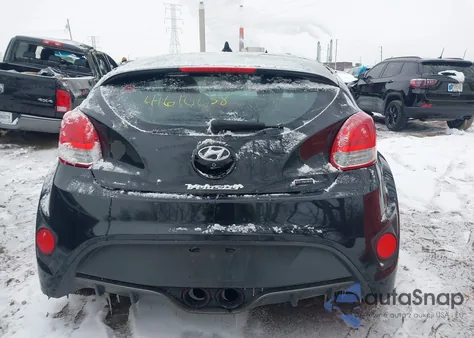 2016 Hyundai Veloster Turbo R-Spec из США, поврежденный, VIN KMHTC6AEXGU274838